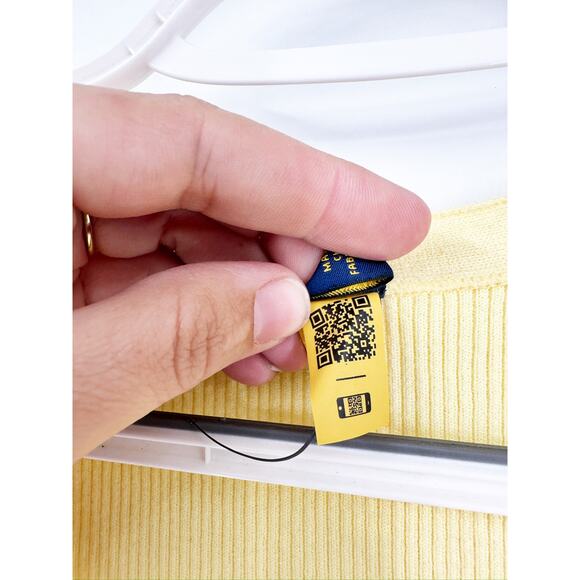 Polo Ralph Lauren Yellow Lace Up Pleated Short Sleeve Midi Dress Size Large - Picture 5 of 8